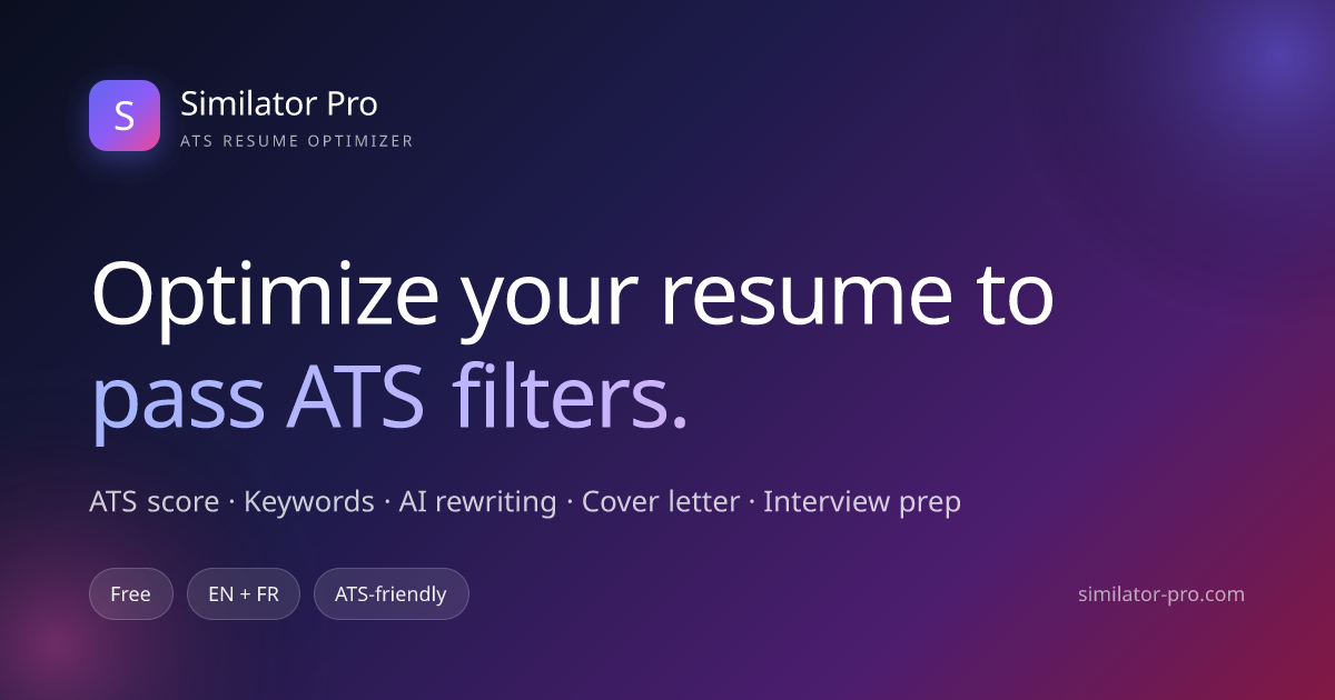 Free ATS Resume Optimizer for Workday & Taleo